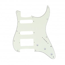 Панель (pickguard) Musiclily для стратокастера серий American, H-S-S, трехслойная, слоновая кость (MX1382IV) 