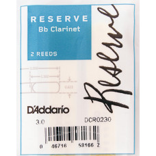 DCR0230 Reserve Трости для кларнета Bb, размер 3.0, 2шт., Rico
