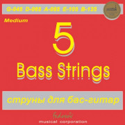 GB5-2 Комплект струн для 5-струнной бас-гитары, никель, Medium, 45-125, Fedosov
