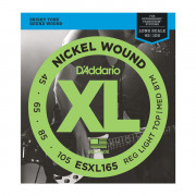 ESXL165 Nickel Wound Комплект струн для бас-гитары, Med, 45-105, шарик на 2 конц, Long Sc, D'Addario