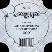 SS09 Отдельная струна No1 для акустических и электрогитар, .009, Мозеръ