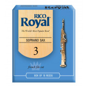 RIB1030 Rico Royal Трости для саксофона-сопрано, размер 3.0, 10шт в упаковке Rico