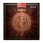 NB13556BT Nickel Bronze Комплект струн для акустической гитары, Balanced Medium, 13.5-56, D'Addario