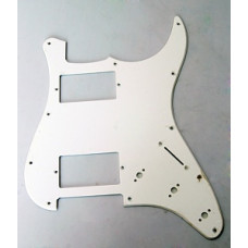 Панель (pickguard) для электрогитары H-H, трехслойная, белая (H-1003A)