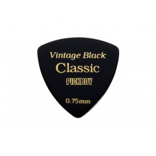 GP-04BL/075 Celluloid Vintage Classic Black Медиаторы 50шт, толщина 0.75мм, Pickboy