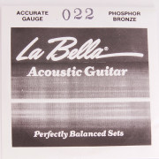 PW022 Отдельная струна для акустической гитары, 022, фосфорная бронза, La Bella