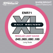 ENR71 Half Rounds Комплект струн для бас-гитары, Regular Light, 45-100, D'Addario