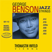 GR112 George Benson Jazz Комплект струн для акустической гитары, круглая оплетка, 12-53, Thomastik